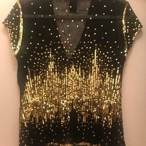 Ladies Nylon and Sequin Top